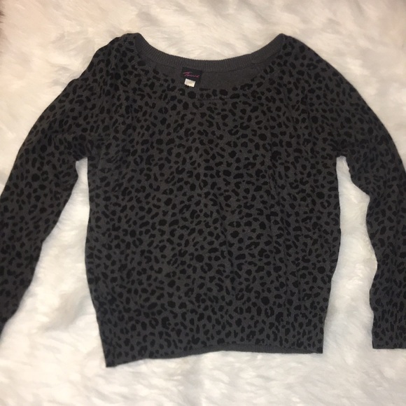 black leopard sweater
